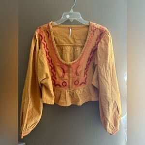 Free People Embroidery Top